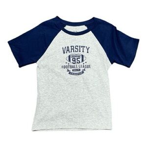 Golden Hour - NEW - Varsity Kids Raglan T-Shirt - Gray and Blue